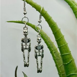 Creepy, Spooky Halloween Themed Skeleton Earrings